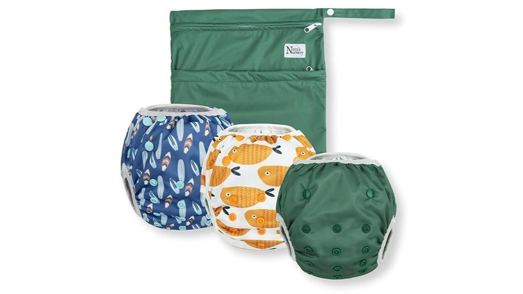 reusable swim diaper set