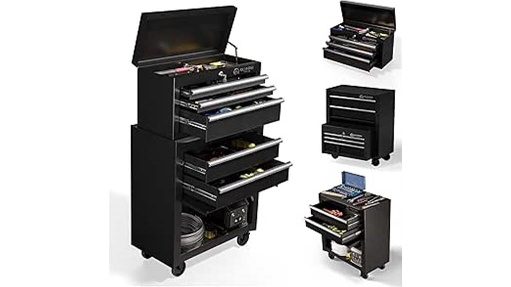 rolling 5 drawer tool chest