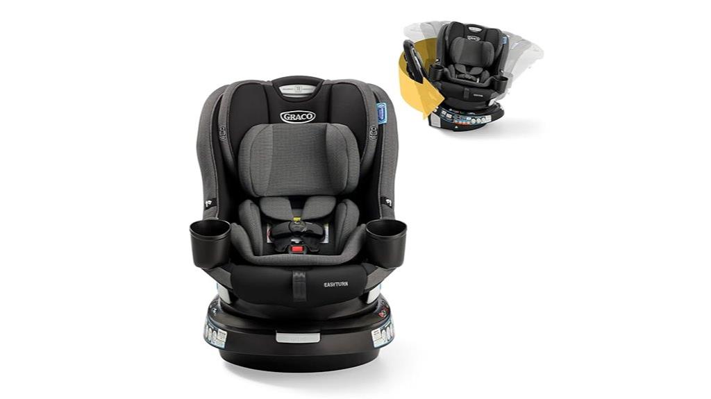 rotating 360 degree convertible car seat