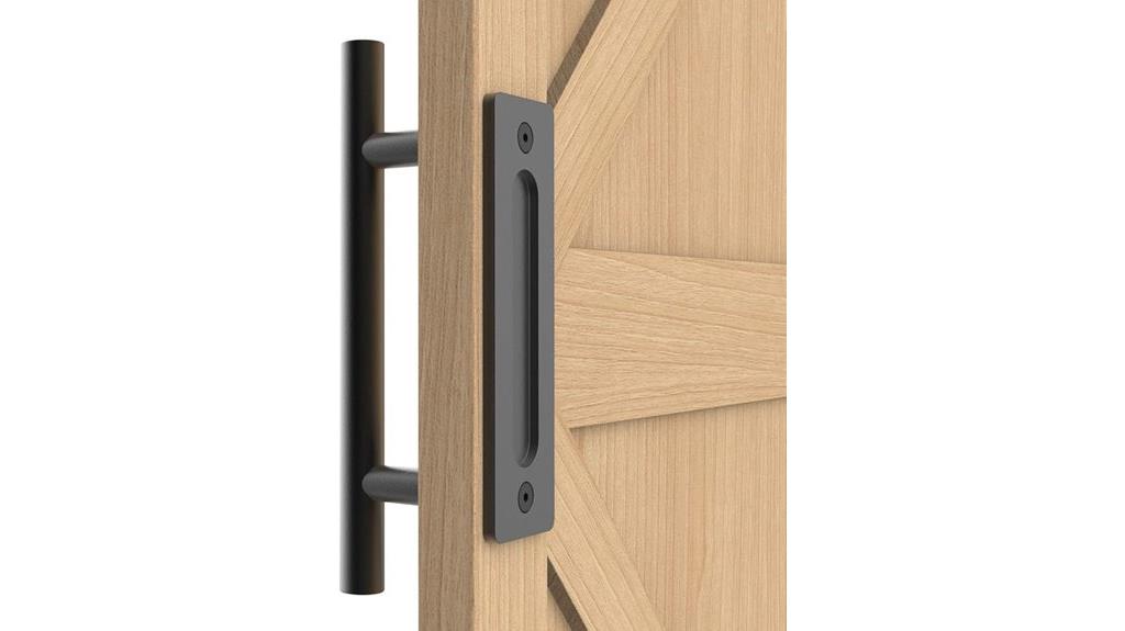 rustic black barn handles