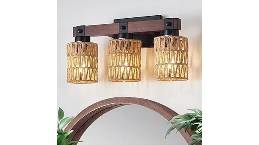 rustic farmhouse vanity lights
