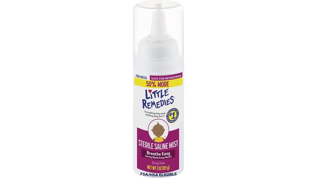 safe newborn saline spray