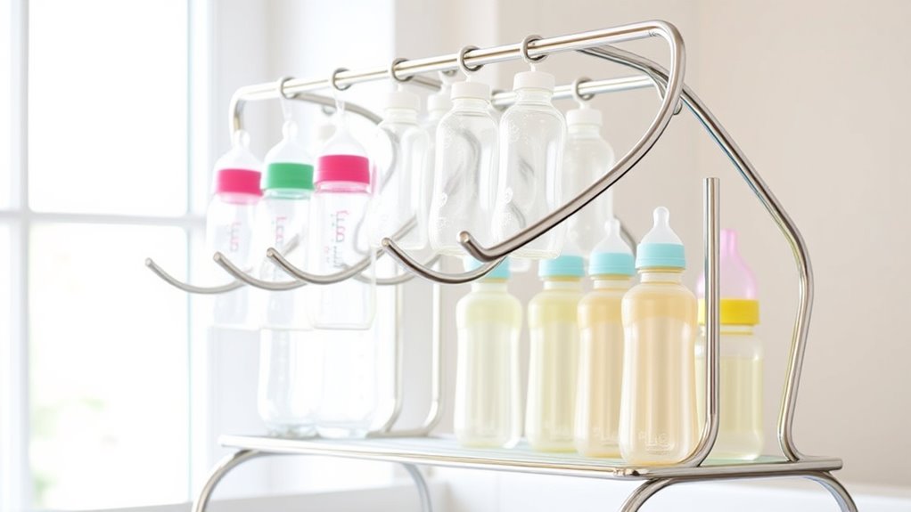 safe space efficient bottle rack
