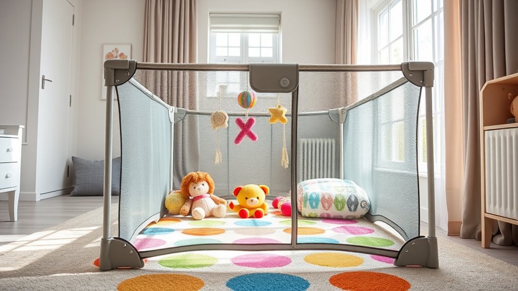 safe spacious portable playpen
