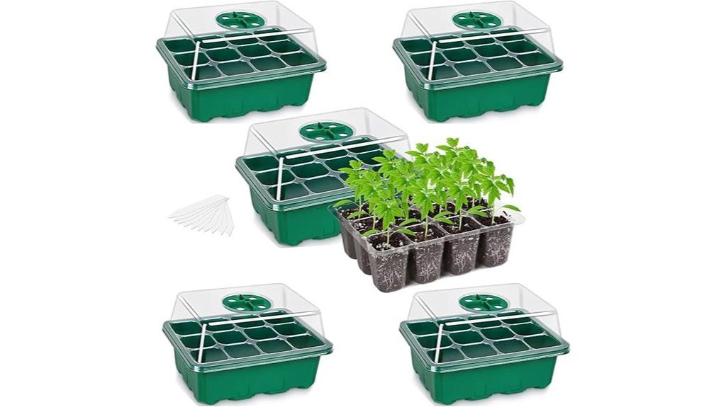 seedling trays with dome