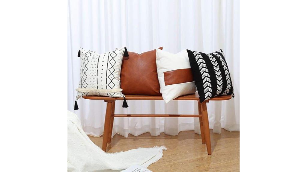 set of four boho pillowcases