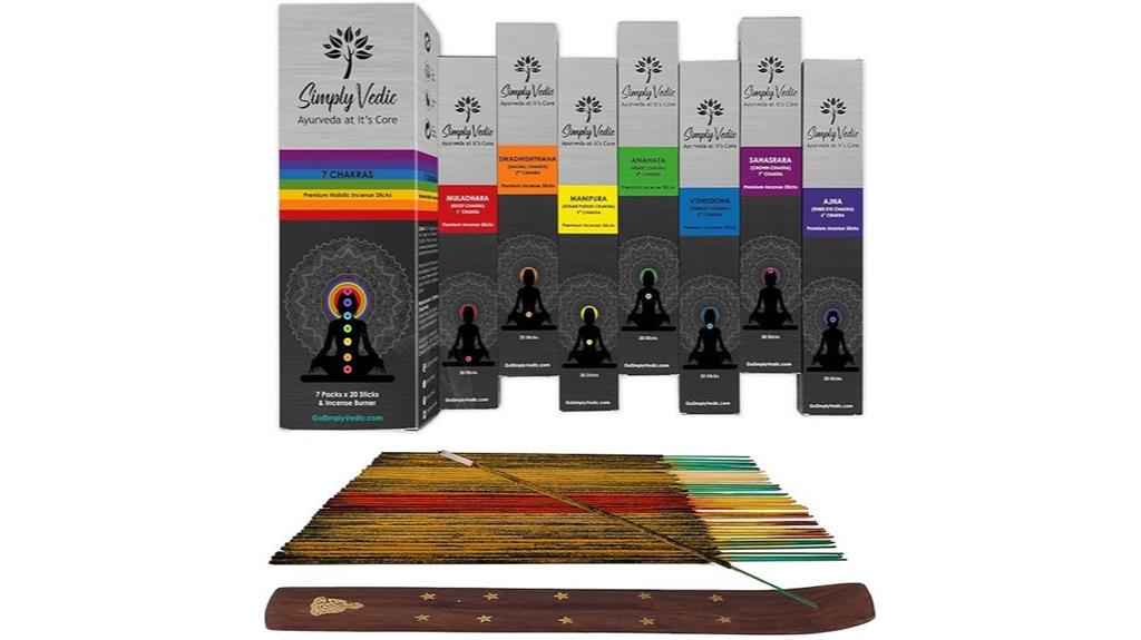 seven chakra incense sticks