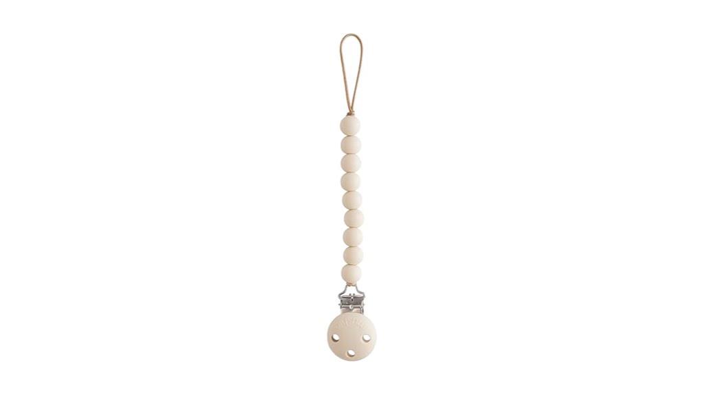 silicone baby pacifier clip
