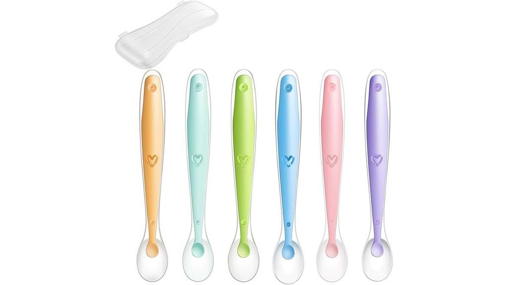 silicone baby spoons pack