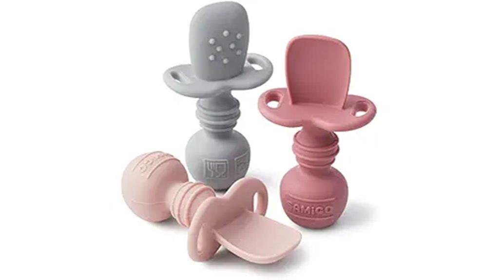 silicone baby spoons pack