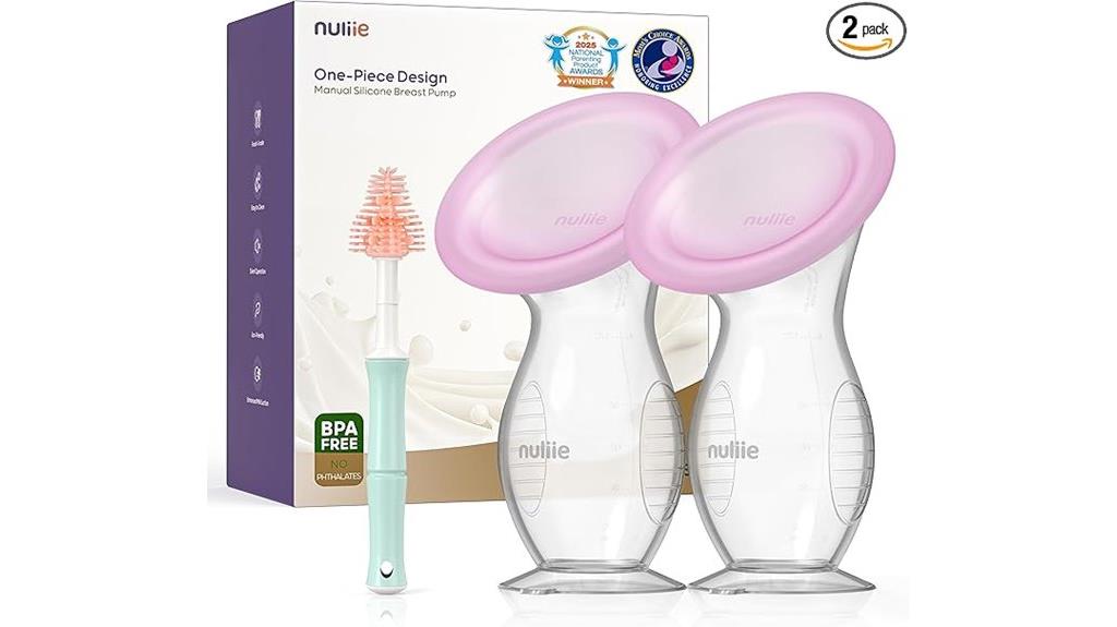 silicone manual breast pump
