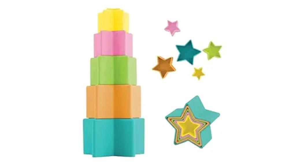 silicone stacking star toy