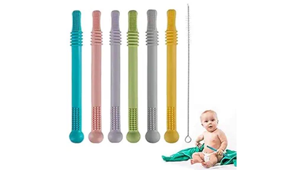 silicone teething tubes pack