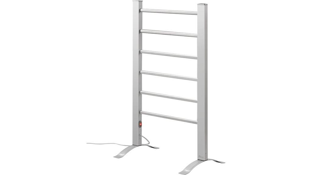 silver towel warmer mountable