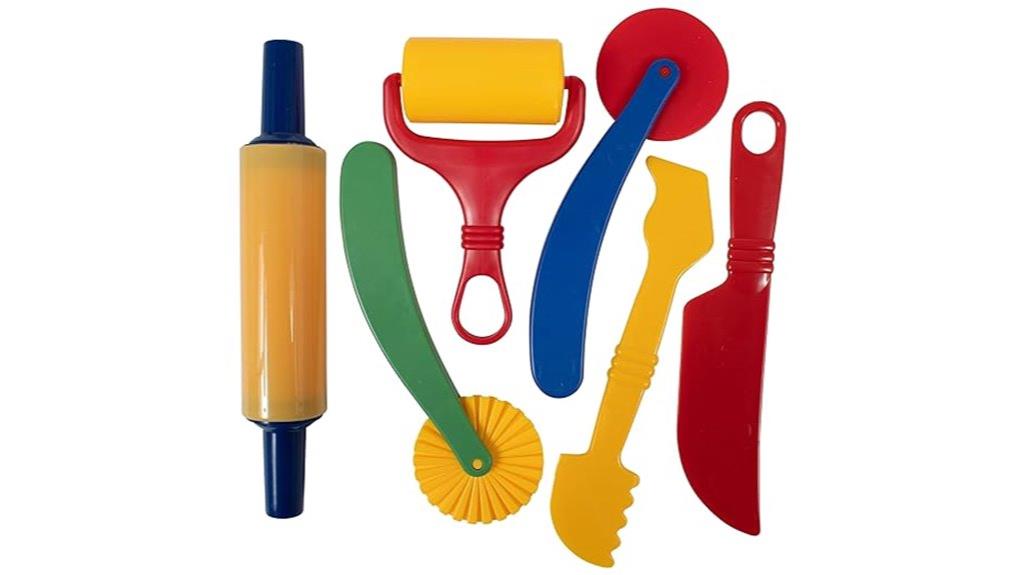 six piece playdough art kit