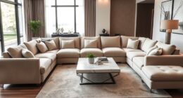 six seat comfy modular sofas