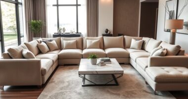 six seat comfy modular sofas