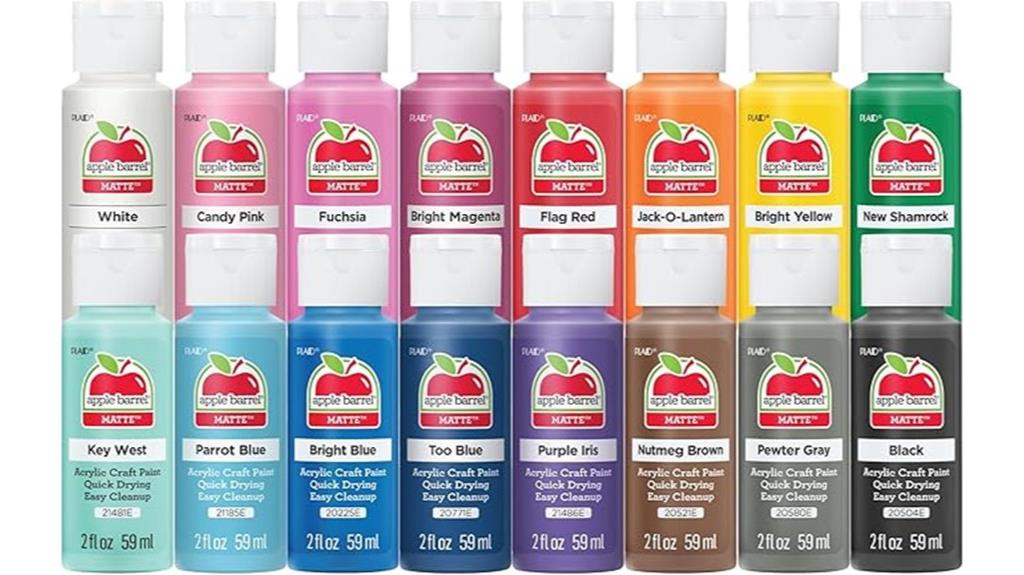 sixteen colors acrylic paint