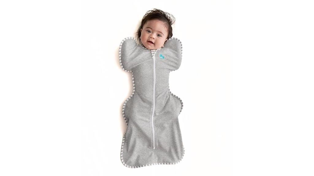 small gray baby swaddle