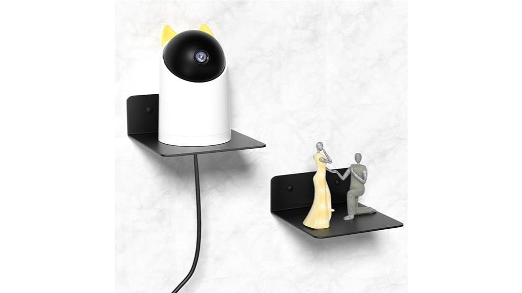 small metal wall shelves