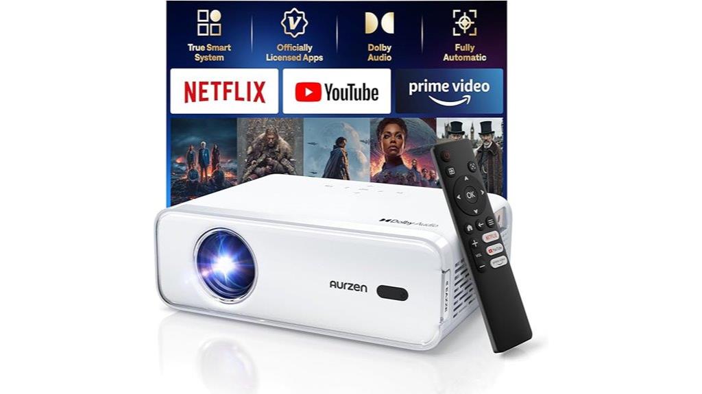 smart wifi bluetooth projector