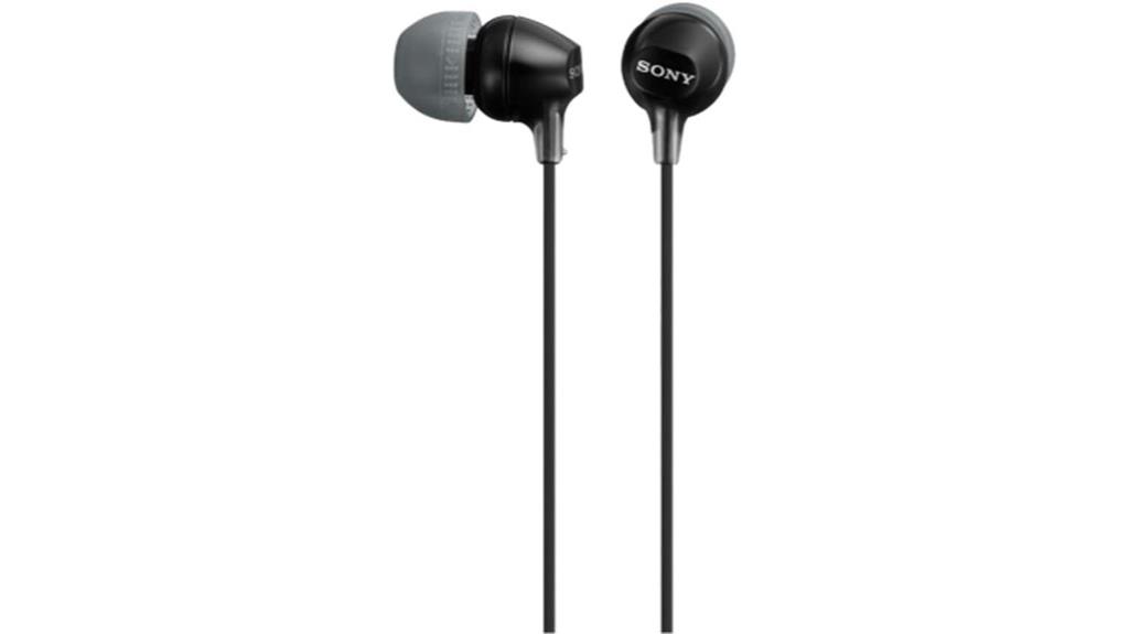 sony mdrex15lp black earbuds