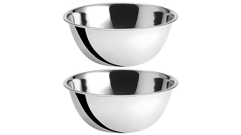 stainless steel mixing bowls
