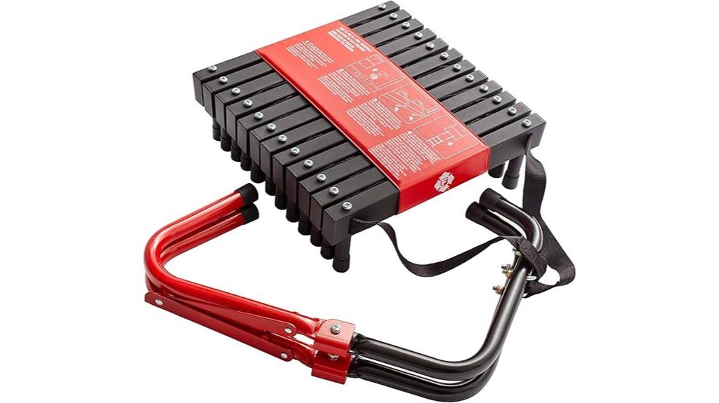 steel two story fire ladder