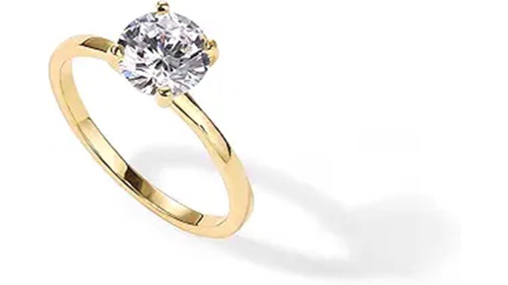 sterling silver moissanite ring