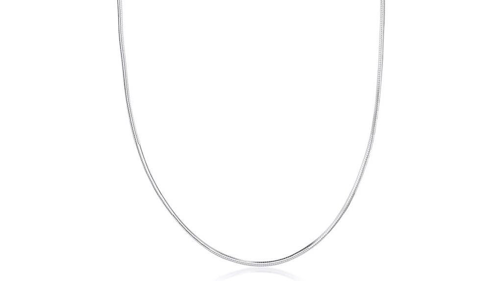 sterling silver snake chain