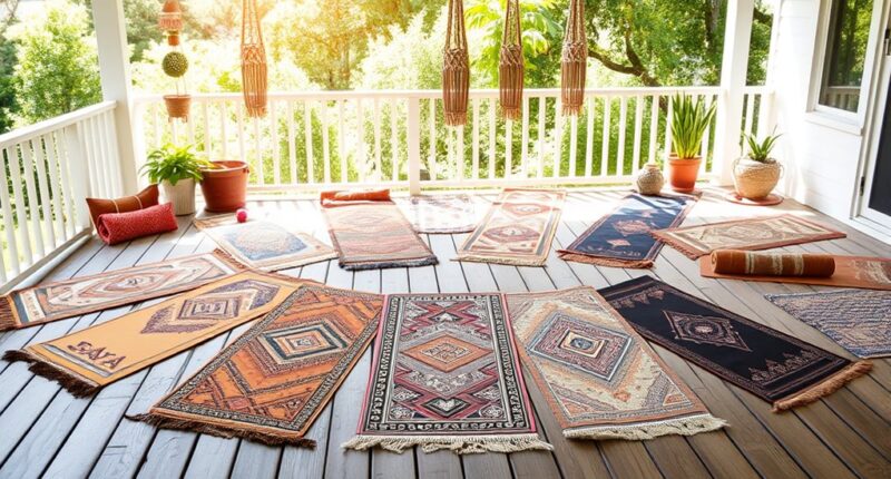 stylish comfortable boho mats