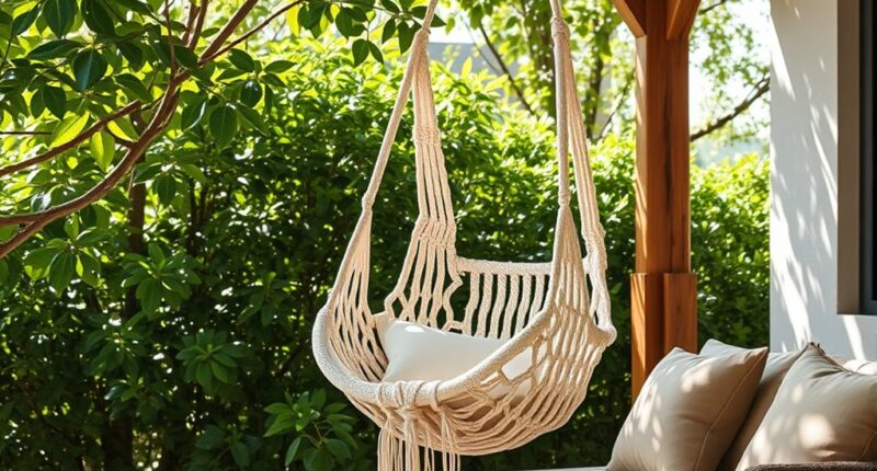 stylish comfortable macram chairs