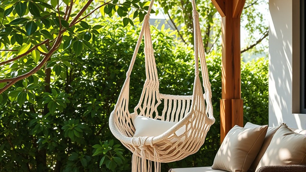 stylish comfortable macram chairs