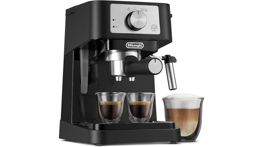 stylish compact espresso maker