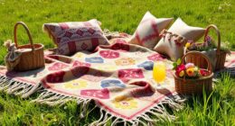 stylish cozy boho picnic blankets