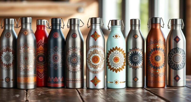 stylish functional stainless bottles