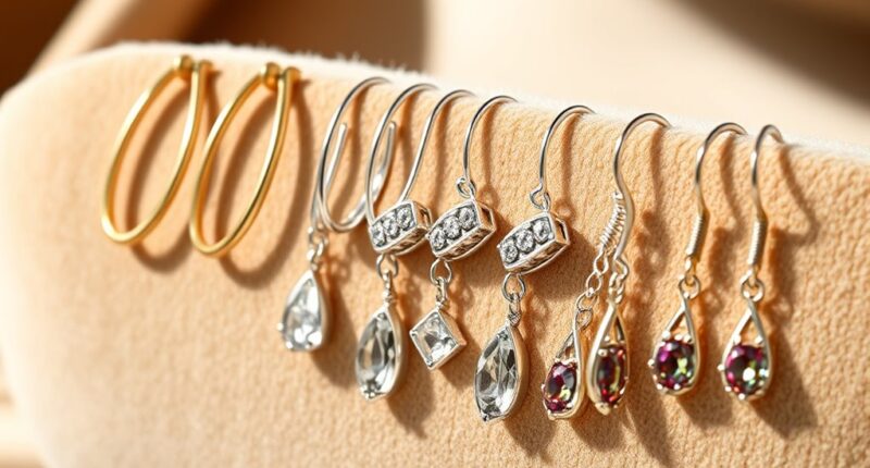 stylish hypoallergenic earrings selection