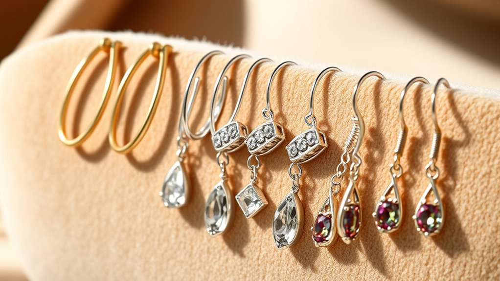 stylish hypoallergenic earrings selection
