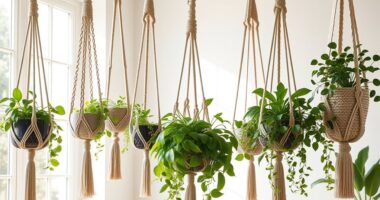 stylish macram plant hangers