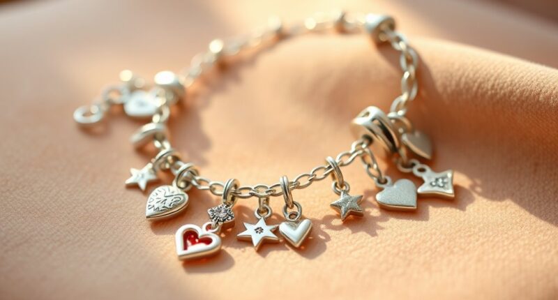 stylish sentimental charm bracelets
