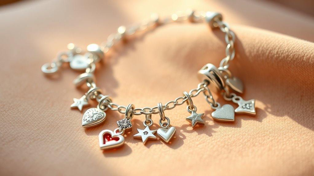 stylish sentimental charm bracelets