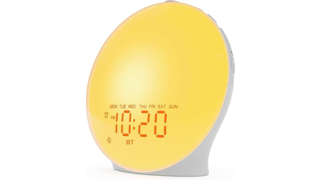sunrise alarm with white noise