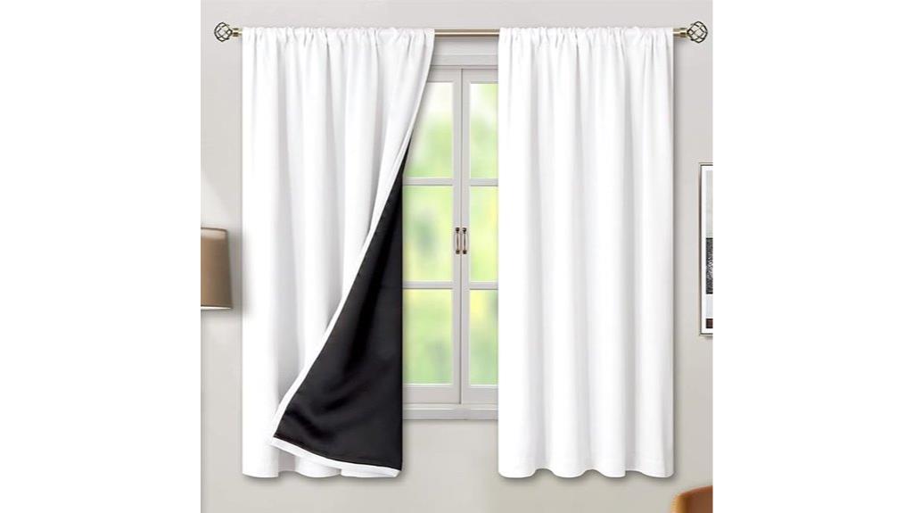 thermal blackout bedroom curtains