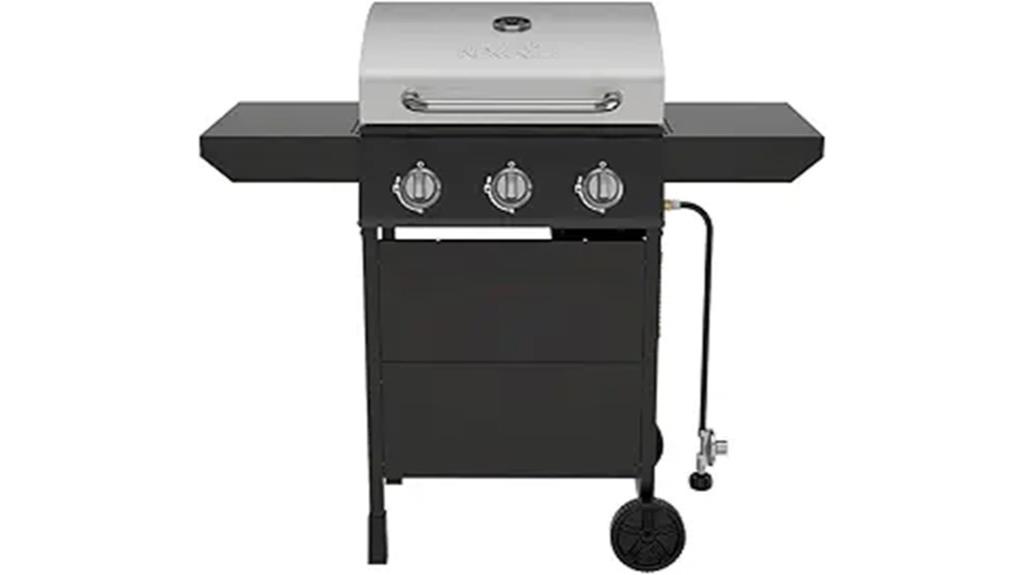 three burner propane grill