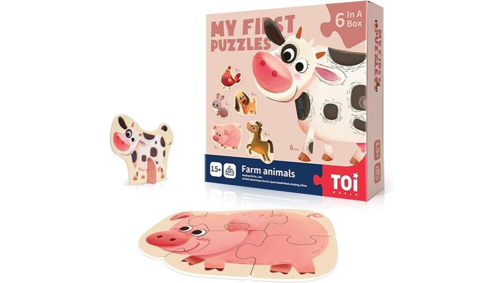 toddler animal puzzle set
