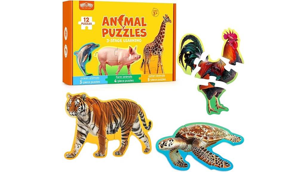 toddler animal puzzle set