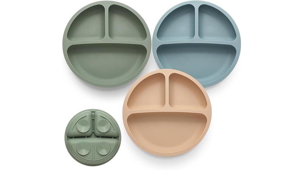 toddler divided suction plates
