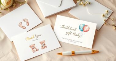 top baby shower thank you cards