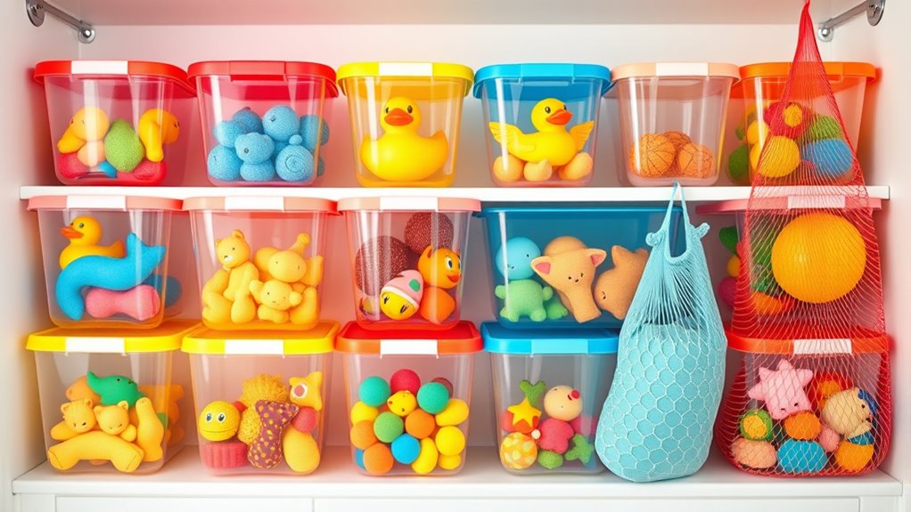 top bath toy storage solutions