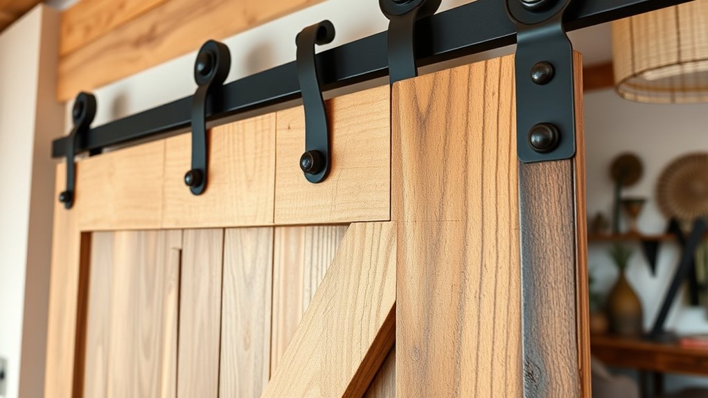 top boho barn door hardware